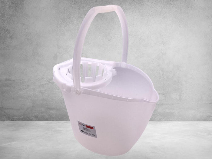 Plastic Mop Bucket with Flex Squeezer Wringer