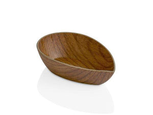 Mini Drop Bowl with Wooden Finish - HouzeCart