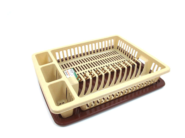 Colorful one step plastic dish drainer