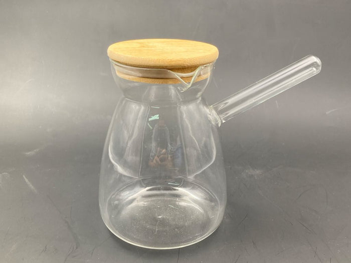 Borosilicate Glass Coffee Pot wooden cover 900 ml