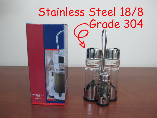 Oil and Vinegar Stainless Steel Set