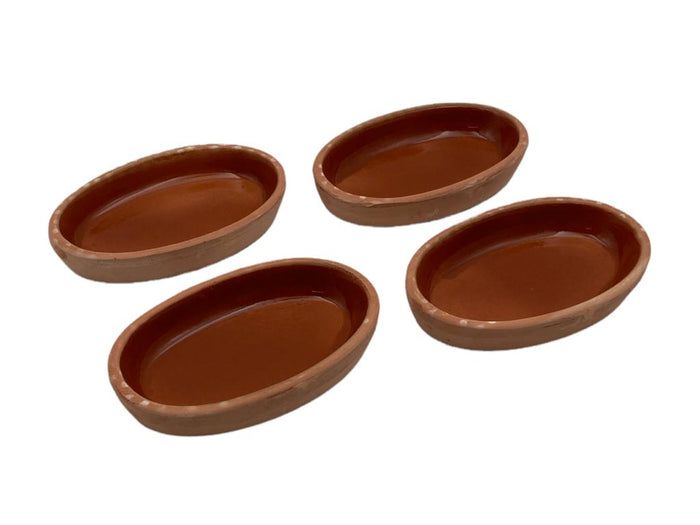 Set of 4 Oval Dishes 18x12x3cm