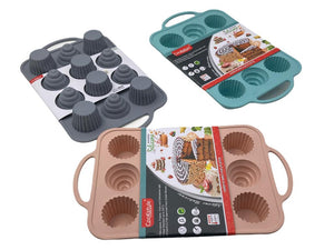 12 Cup Silicone Muffin Mold - HouzeCart
