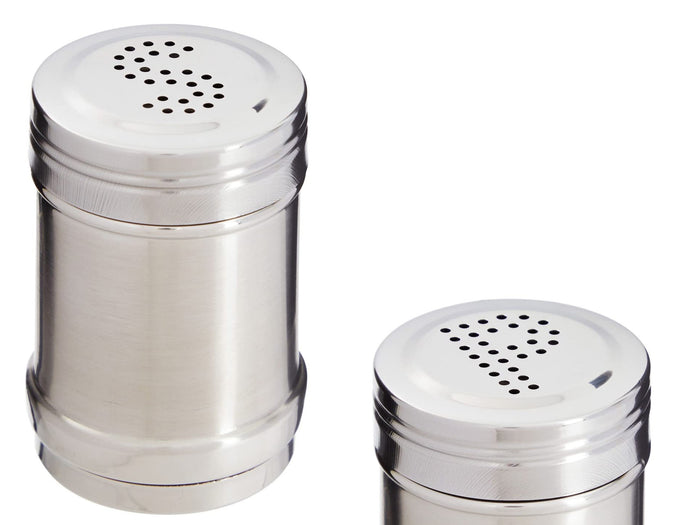 Stainless Steel Salt or Pepper Shaker Big 9.5 cm