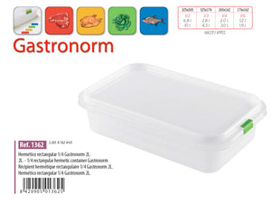 Low Gastronorm Plastic Storage Container - 2 lt - HouzeCart