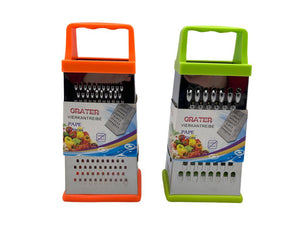 Stainless Steel 4 sided Grater Silicon Base