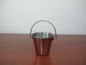 Mini french fries bucket - Copper finish 9.2 cm