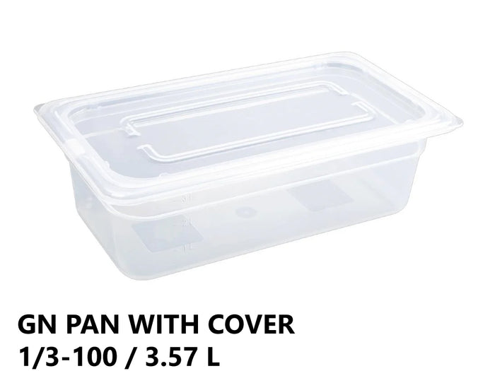 Gastronorm Plastic Storage Container 1/3 100 mm - 3.57L