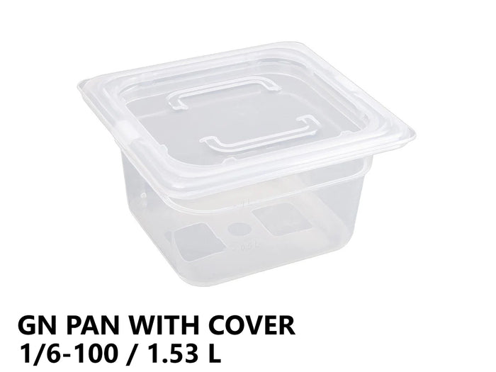 Gastronorm Plastic Storage Container 1/6 100 mm - 1.53L