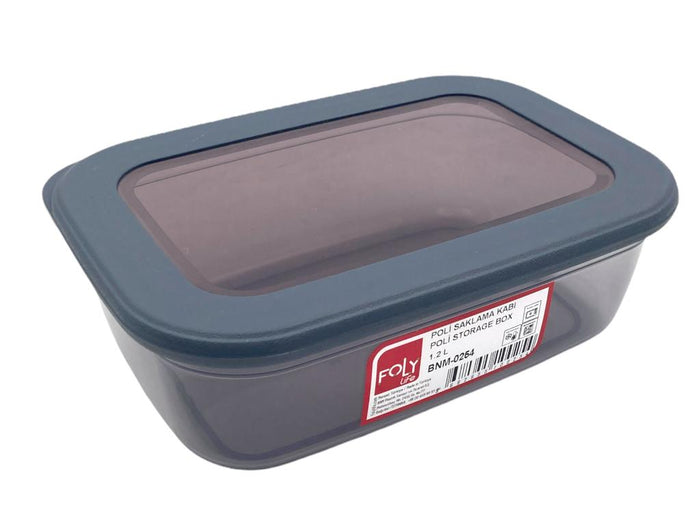 1.2 L Poli Food Storage Box with Silicon Rim Cover