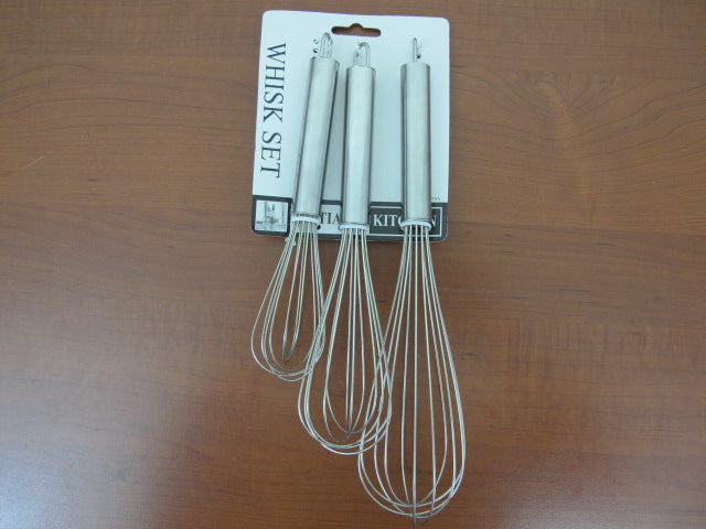 Stainless Steel Whisks Set of 3