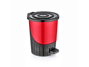 Circular Plastic Pedal Dustbin 8 lt - HouzeCart