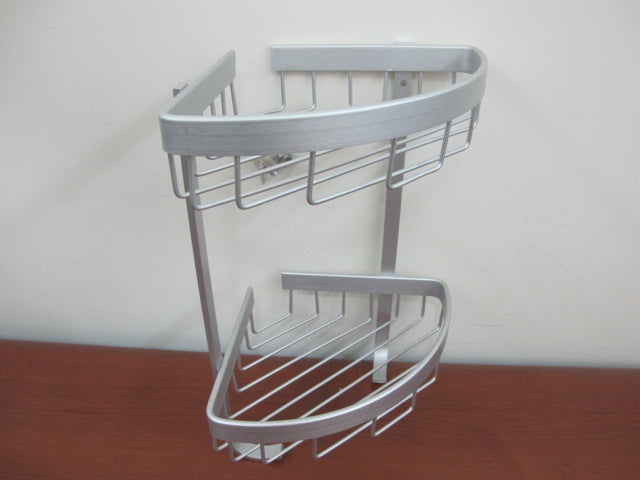 Aluminium 2 tiers bathroom corner