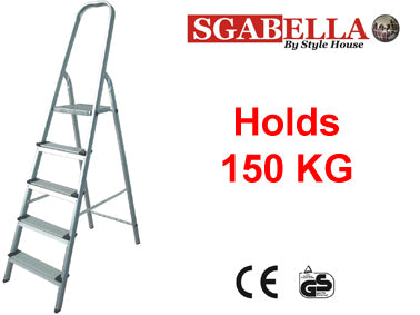 5 step aluminium ladder