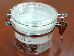 Round Acrylic Jar; 0.4 lt - HouzeCart