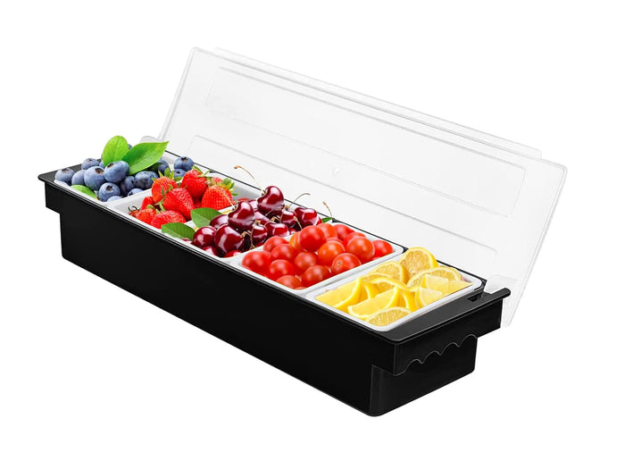 5 Compartment Seasoning Case Bar Condiment Box