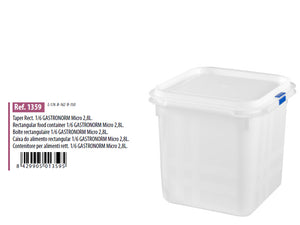 Gastronorm Plastic Storage Container - 2.8lt - HouzeCart