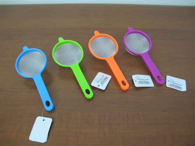 Colorful aluminum mesh strainer 8 cm