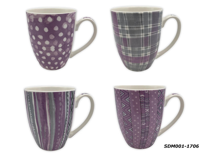 Porcelain Mug Purple Fiesta