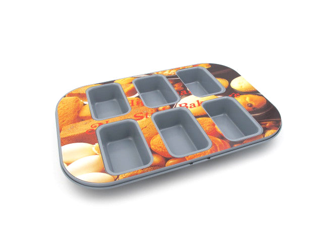 Non-Stick 6-Cup Mini Loaf Pan