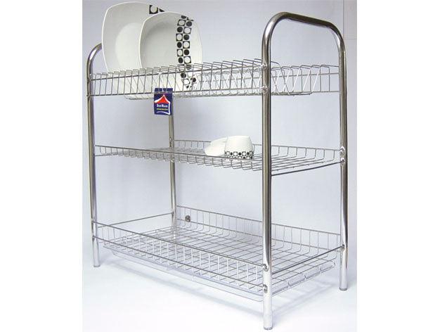 3 levels stainless steel dish rack
