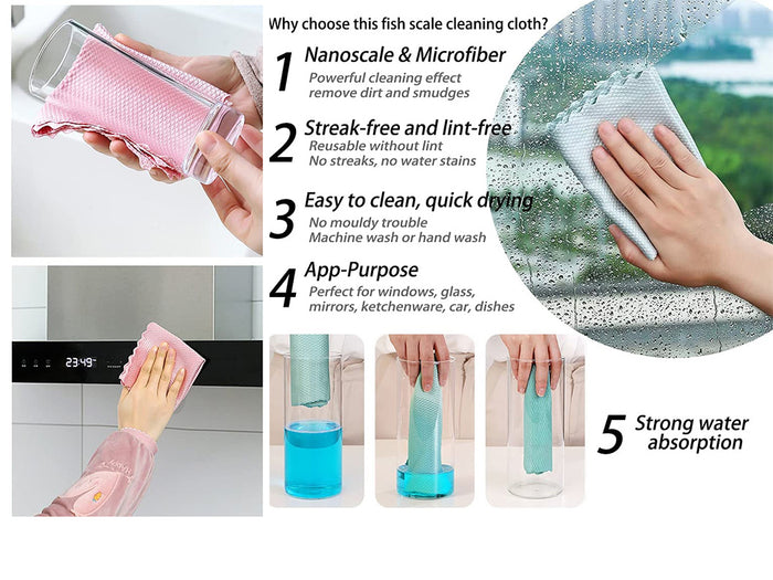 Microfiber Nano Scale Cloth 40 x 30 cm