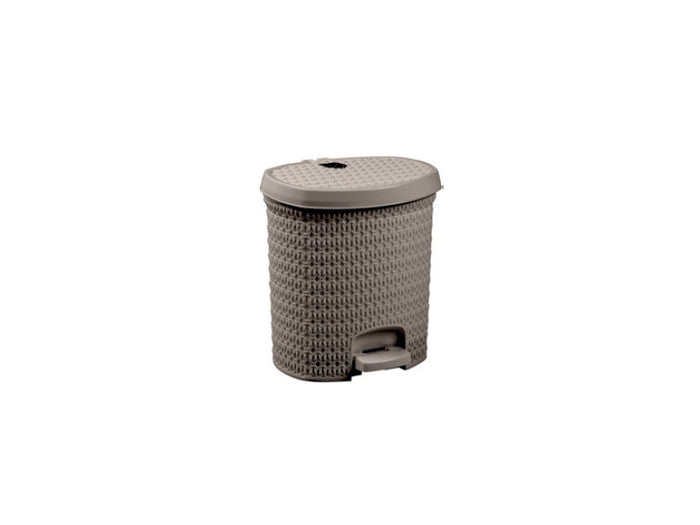 Knit design pedal dustbin - 7 lt