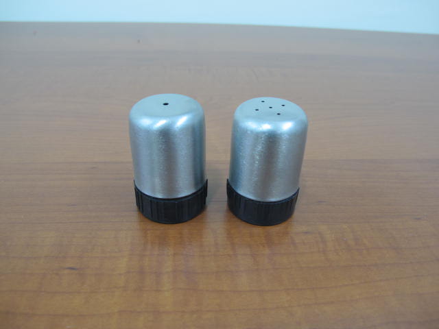 Stainless Salt and Pepper Shakers Set