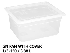 Gastronorm Plastic Storage Container 1/2 150 mm - 8.88 L