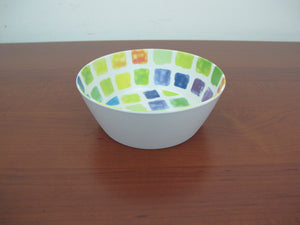 Colorful Squares Melamine Bowl X6 - 6.25" - HouzeCart