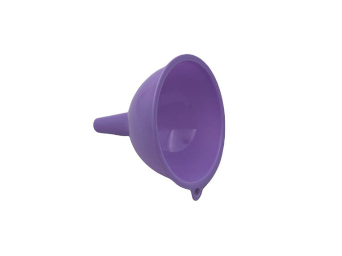 Colorful plastic funnel; size 2