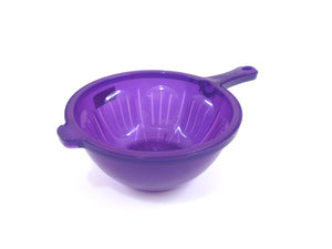 Transparent Plastic Bowl with Strainer Set