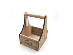 Wooden Basket with Handle - HouzeCart
