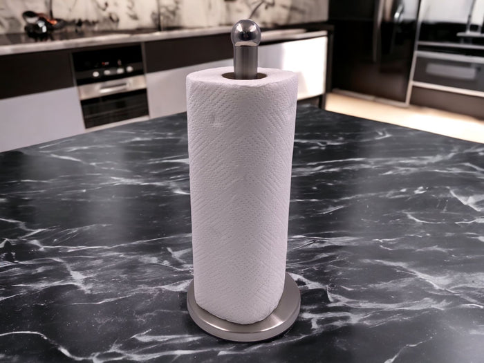 SS Kitchen Paper Towel Holder with Heavy Base