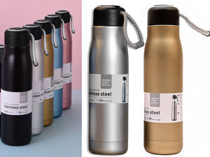 Fashion Sports Bottle Stainless Steel with Rope 500 ml