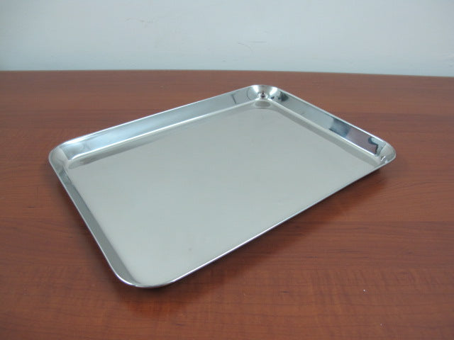 Thick stainless steel display tray 33.5 cm