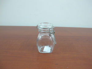 Mini Airtight Glass Jar Squared X2 - HouzeCart