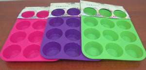 12 - Cup Silicone Muffin Mold - HouzeCart