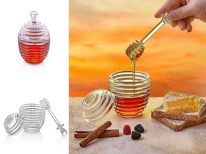 Acrylic Honey Jar with Spoon - HouzeCart