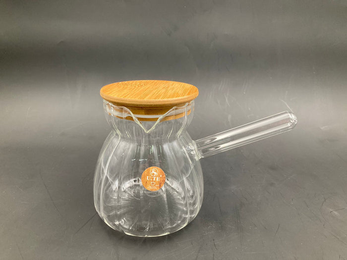Borosilicate Glass Coffee Pot with wooden cover 600 ml