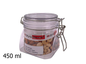 Unbreakable Airtight Seal PET Jar 450 ml