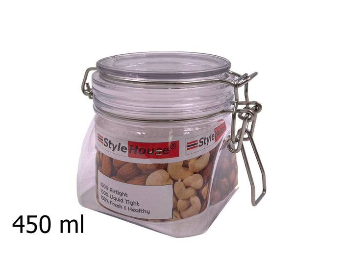 Unbreakable Airtight Seal PET Jar 450 ml