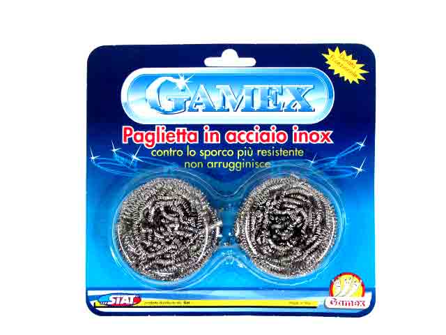 Gamex Stainless Steel Scourers Set of 2