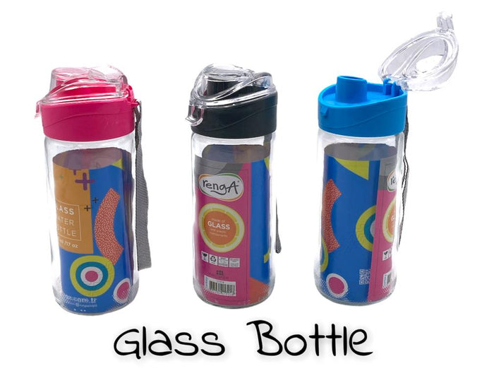 Luya Plain Glass Water Bottle