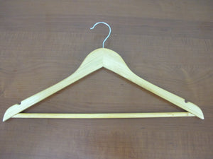 Light Color Wooden Suit Hanger X2