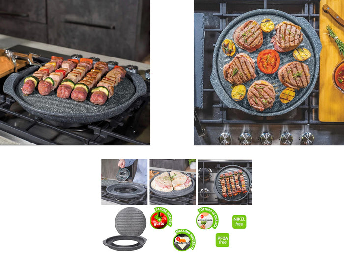 High Thickness Aluminium round BBQ Grill 33 cm