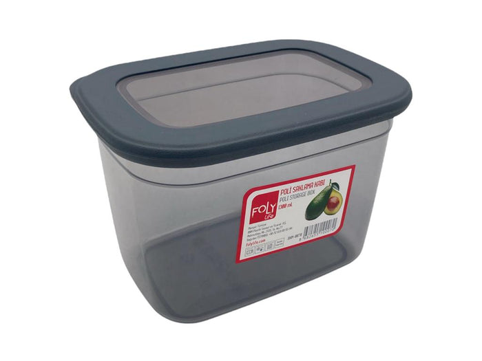 1.3 L Poli Food Storage Box with Silicon Rim Cover