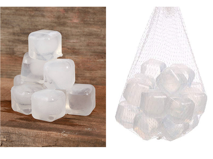 Clear Reusable ice cubes