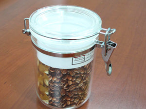 Round Acrylic Jar; 0.7 lt - HouzeCart