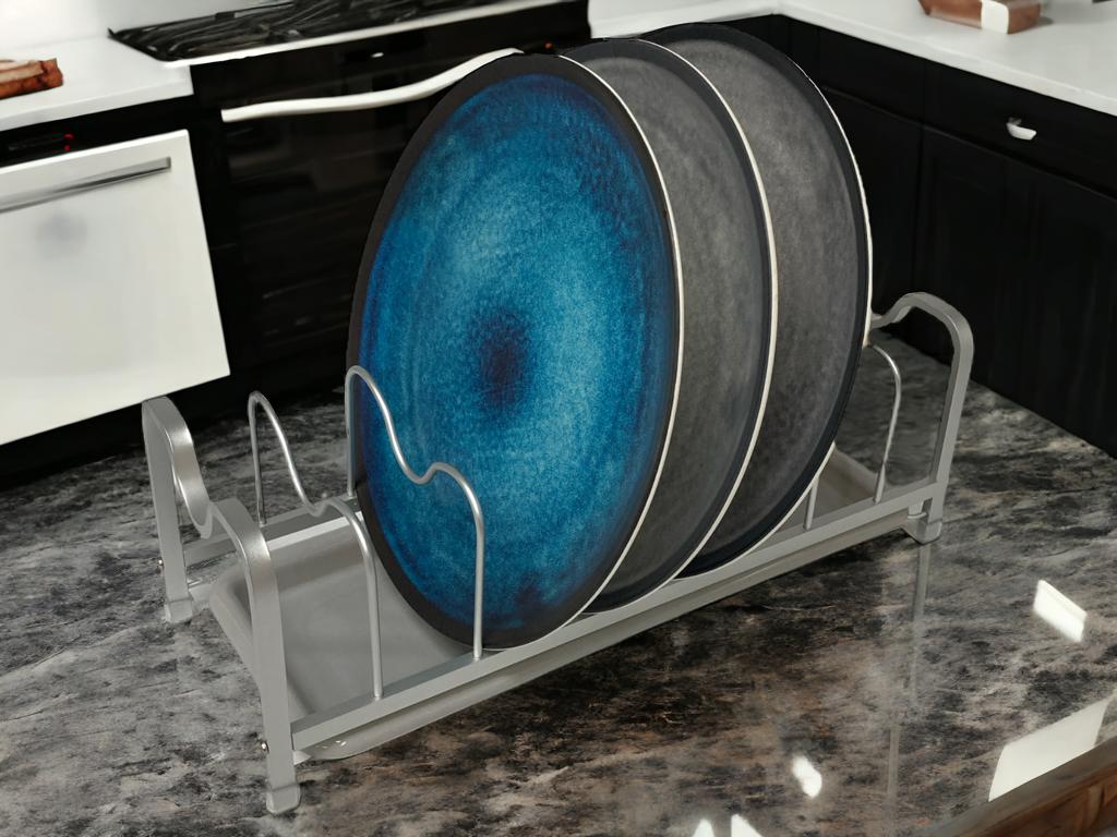 Small Aluminium Dish Rack with Plastic Tray – HouzeCart